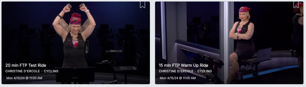 New FTP classes with Christine D'Ercole.